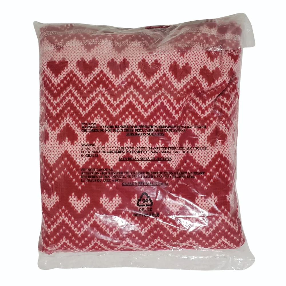 PJ Salvage Fair Isle Hearts Thermal Velour Pajama Set Medium Brick Red ❤